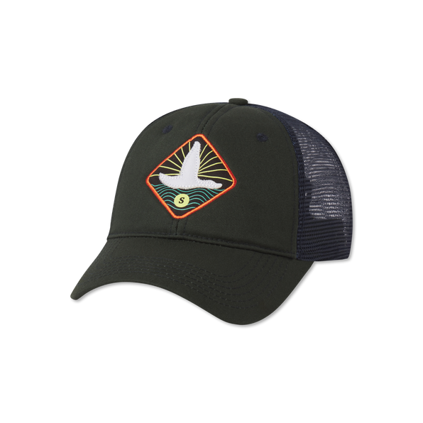 Dark Green Flying Duck