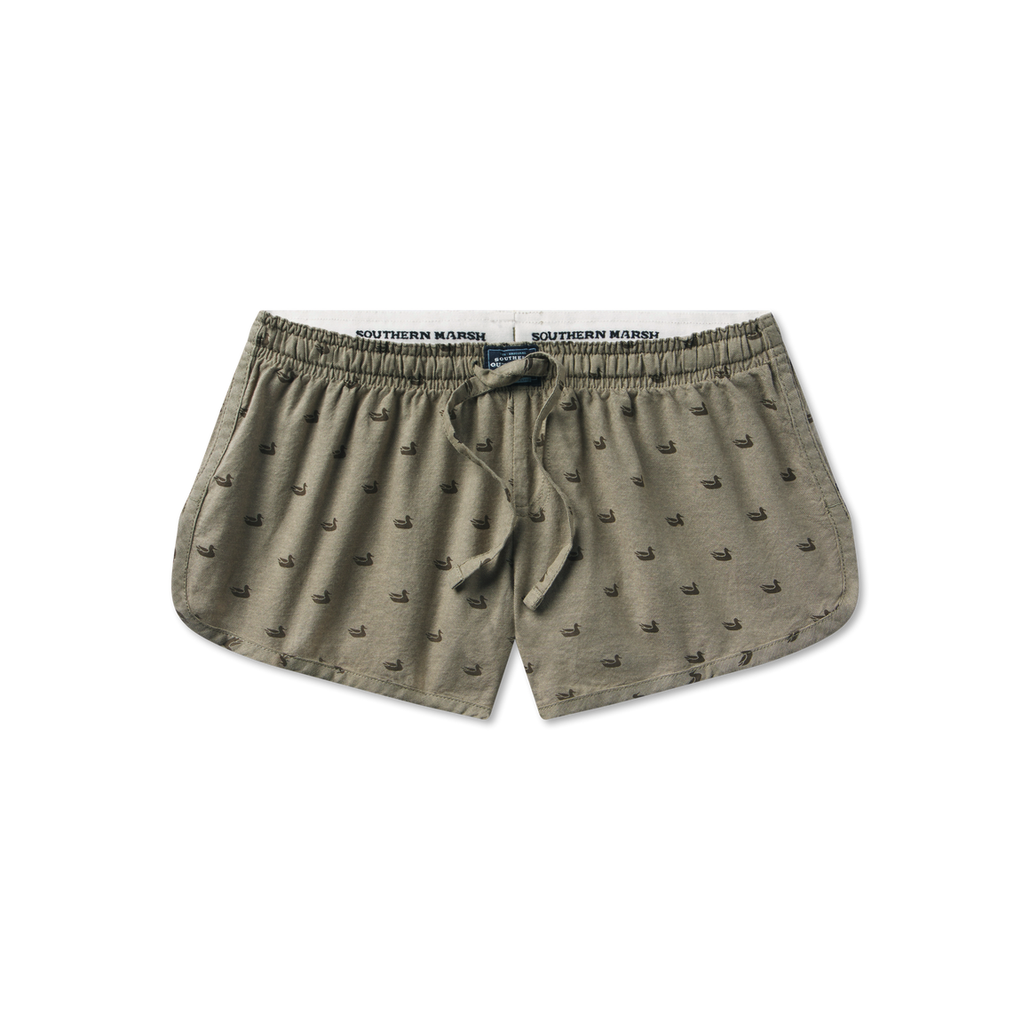 Dark Olive with Ducks