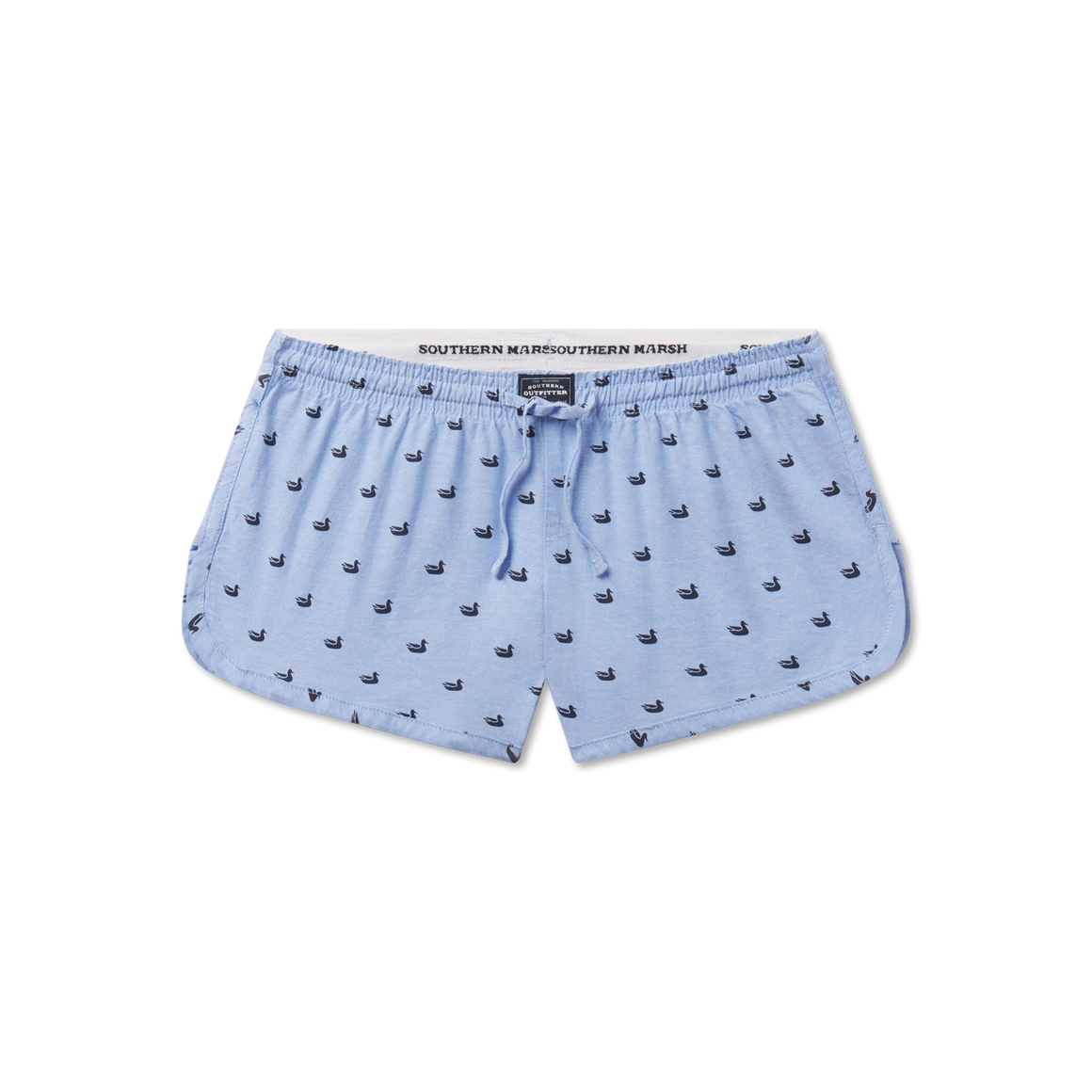 Light Blue with Navy Ducks