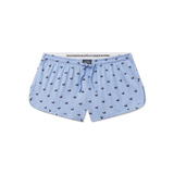 Light Blue with Navy Ducks