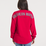 Crimson with Houndstooth Jersey | ON MODEL BACK 2