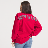 Crimson with Houndstooth Jersey | ON MODEL BACK