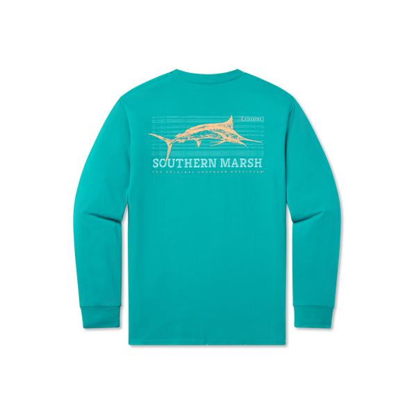 Teal | FieldTec™ Fish Tee | Long Sleeve