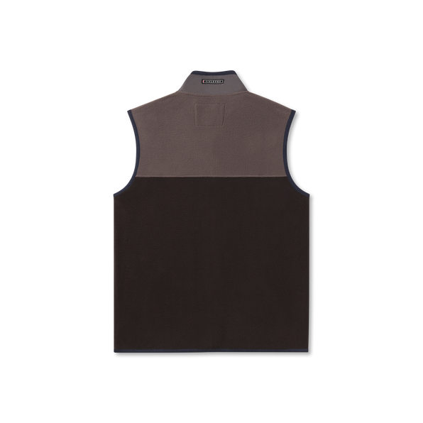 Navy | FieldTec™ Snap Fleece Vest | Back