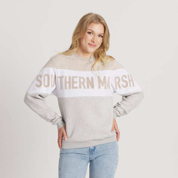 Oatmeal & Light Gray | On Model Front