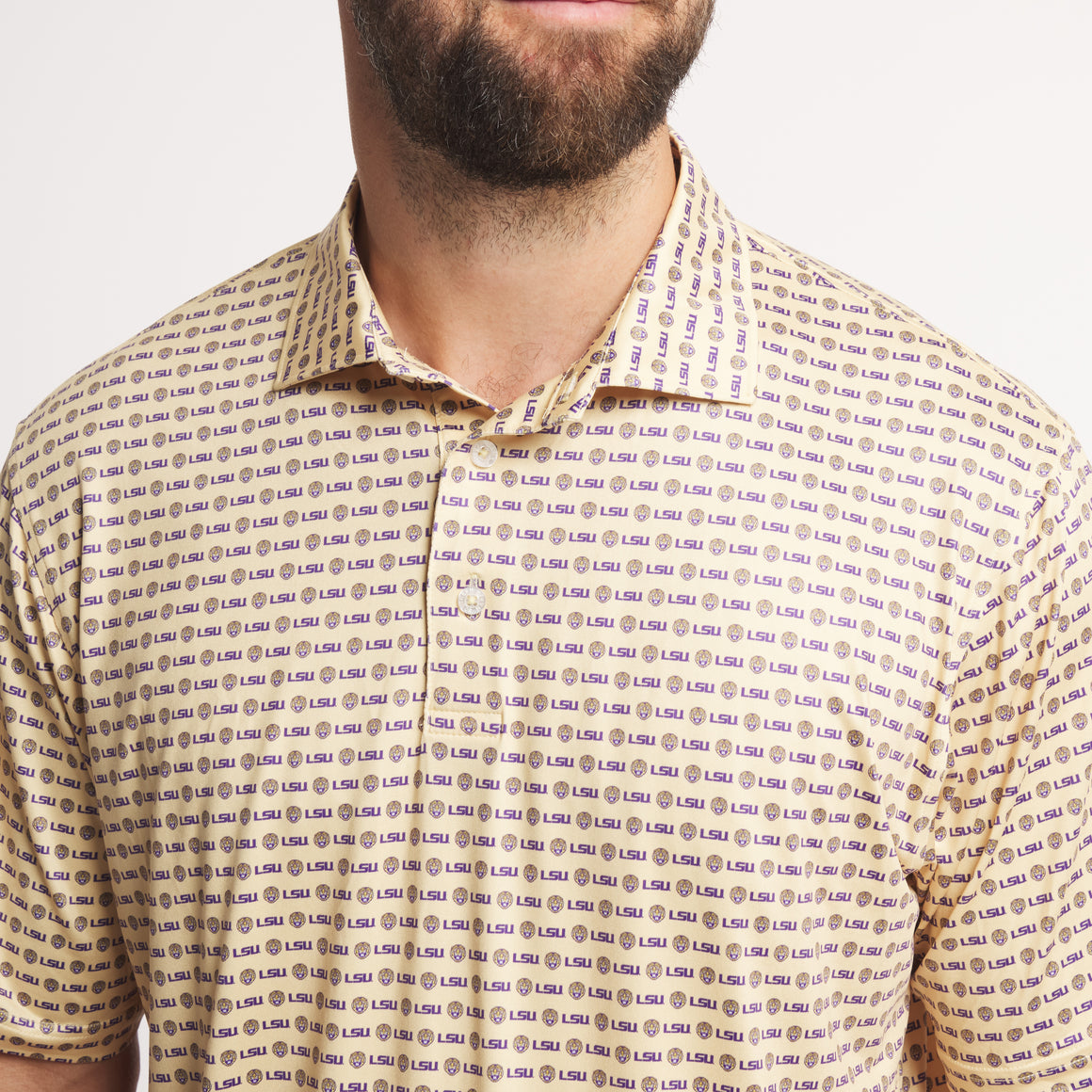 Golden Lsu Pattern | ON MODEL | DETAIL