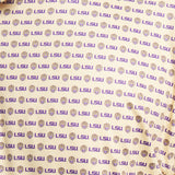 Golden Lsu Pattern | ON MODEL | PRINT CLOSE UP