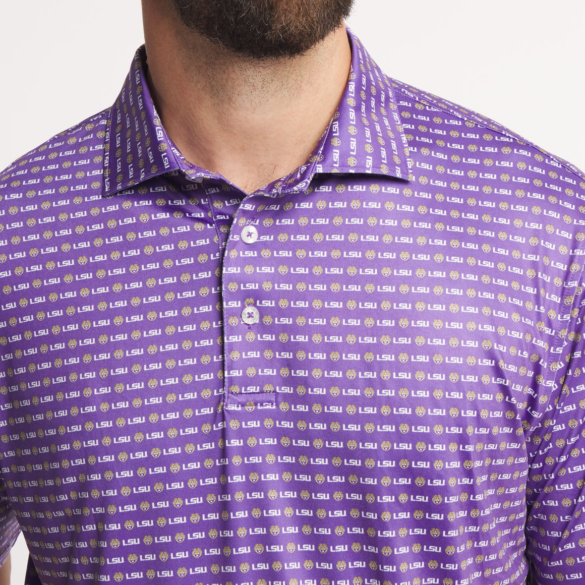Purple Lsu Pattern | ON MODEL | DETAIL