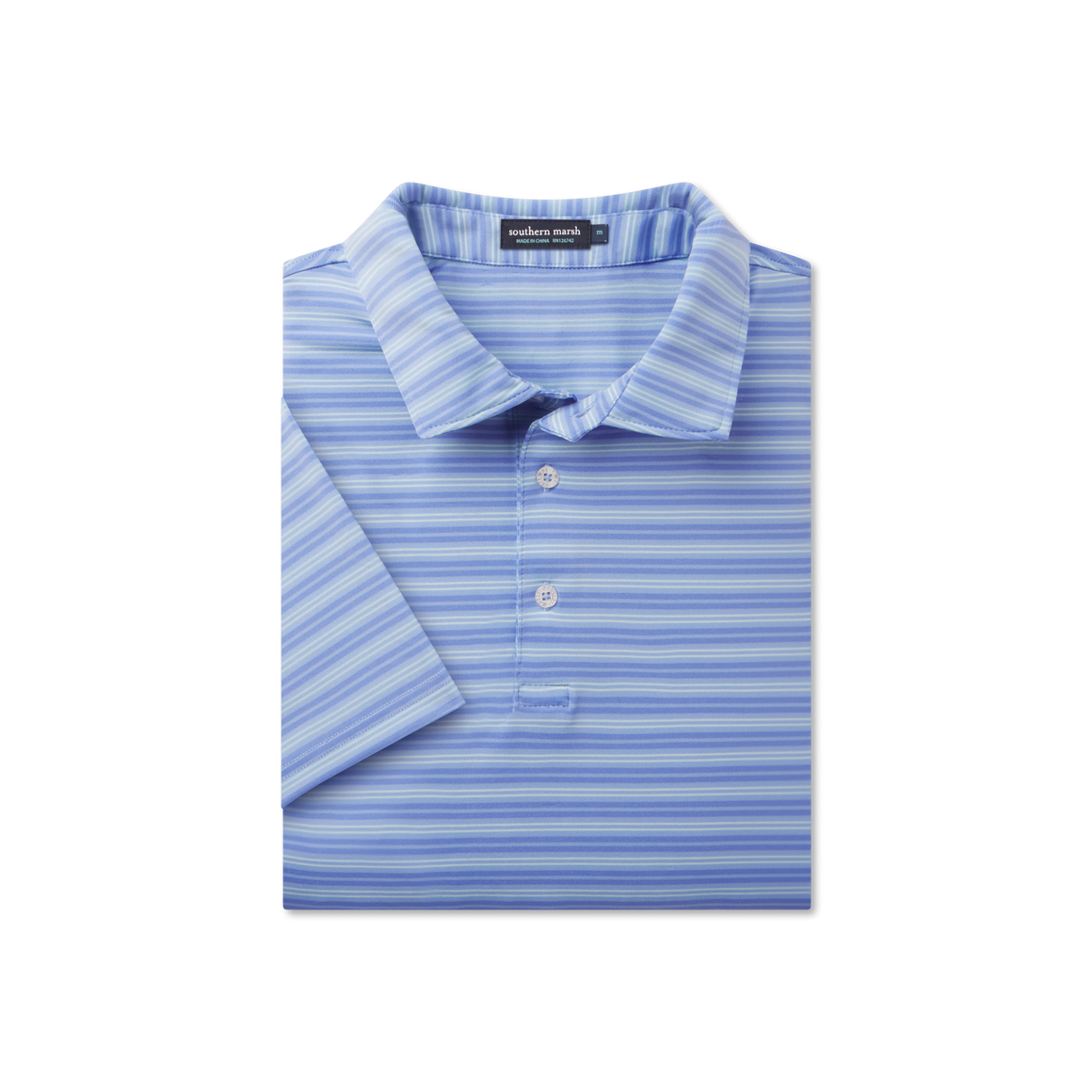 French Blue & Mint Stripe