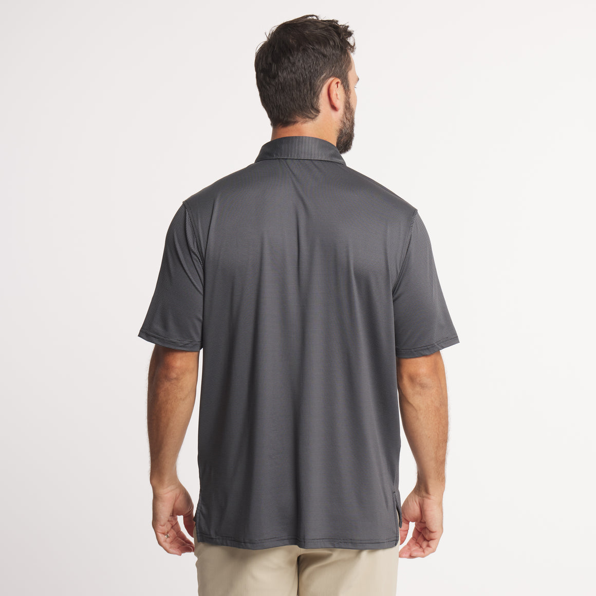 Black & Dark Gray Stripe | ON MODEL | BACK