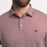 Maroon & Gray Stripe | ON MODEL | DETAIL