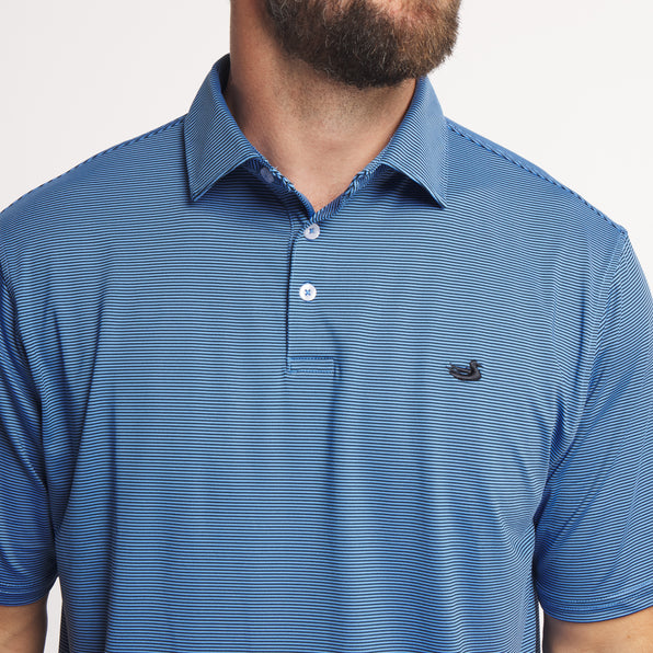 Navy & French Blue Stripes | ON MODEL | DETAIL