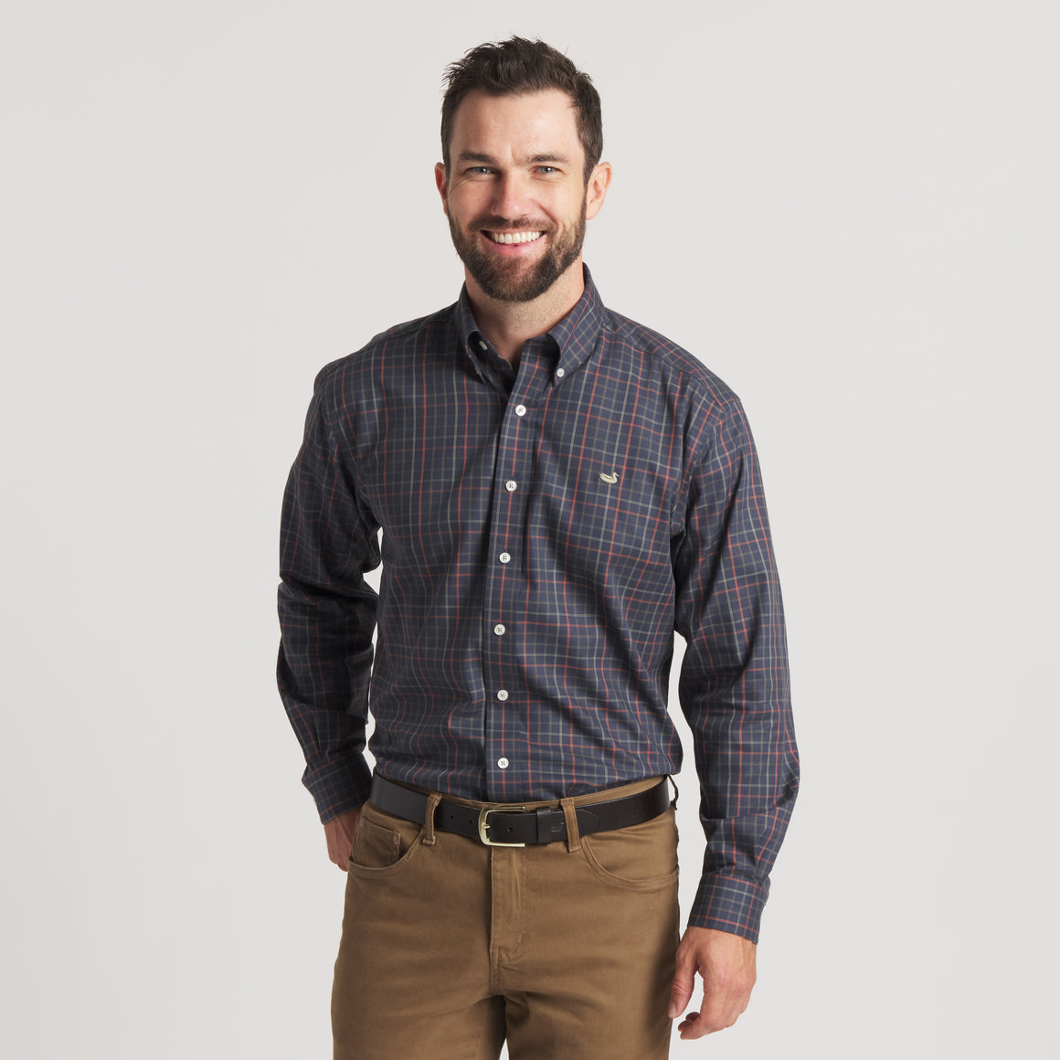 Navy & Dark Olive | On Model | Front