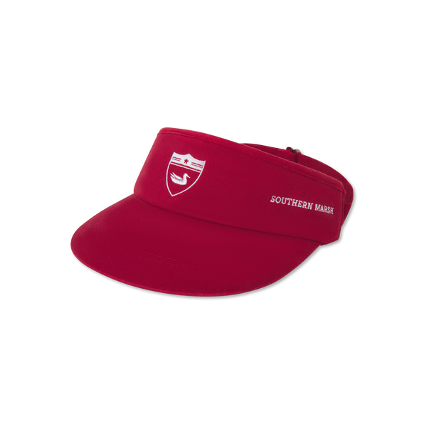 Crimson Visor with White Duck