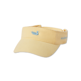 Washed Buttercream Visor with Light Blue Duck