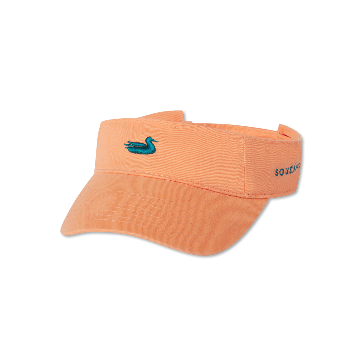 Washed Melon Visor with Squall Green Duck