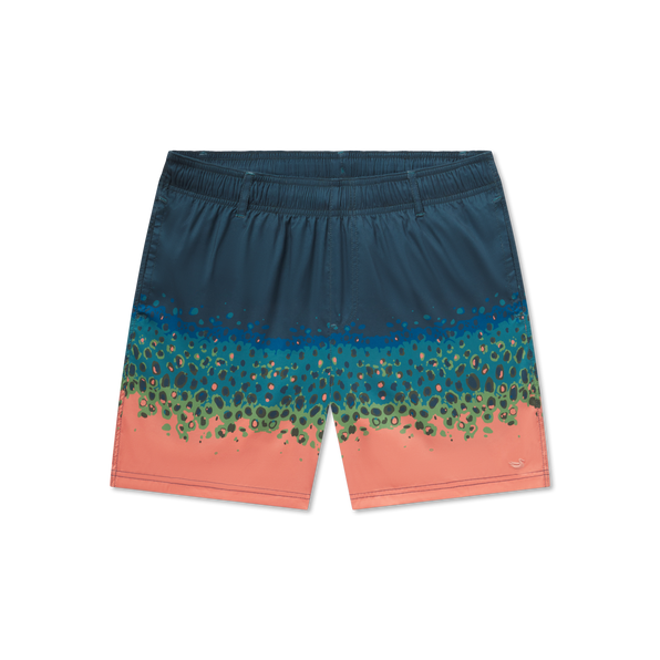 Teal and  Peach