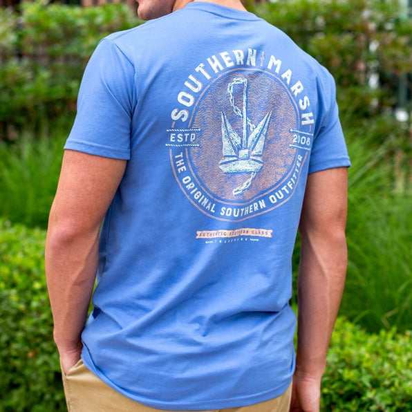 Oxford Blue | Branding Collection Tee | Anchor | Short Sleeve T-Shirt | Southern Marsh