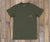 Washed Dark Green Heather | Branding Collection Tee | Hunting Dog | Front