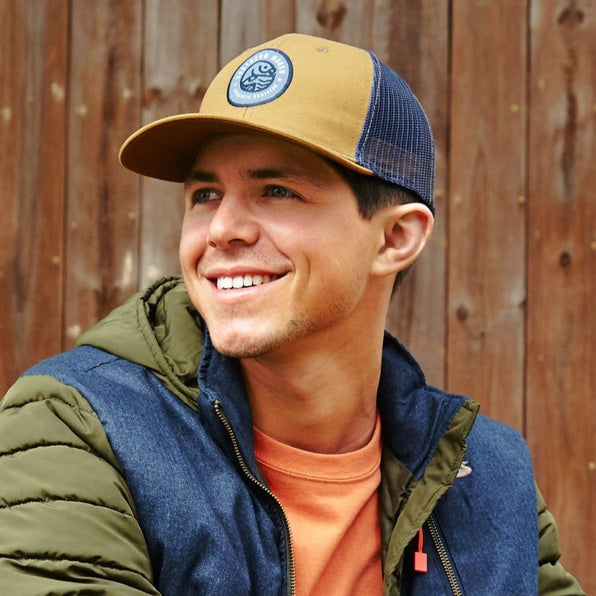 Khaki | Trucker Hat | Circle Catch | Front