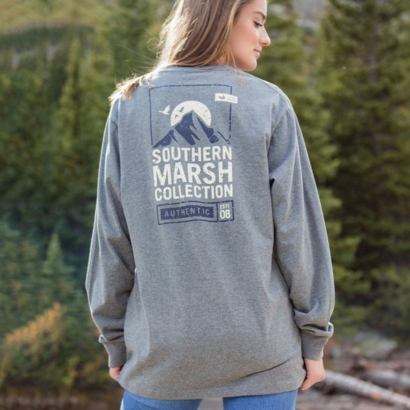 Midnight Gray | Branding Collection Tee | Summit Poster | Long Sleeve T-Shirt