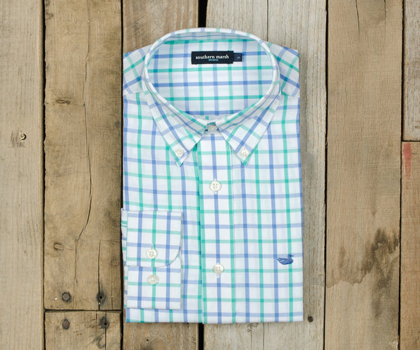 Lilac and Teal | Madison Windowpane Dress Shirt | Long Sleeve