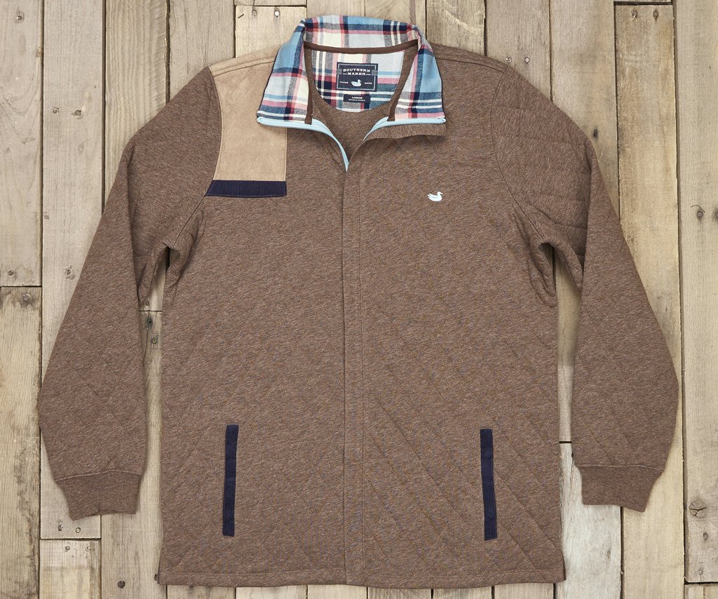 Dark Brown Heather | Carlyle Sporting Jacket | Heather | Front