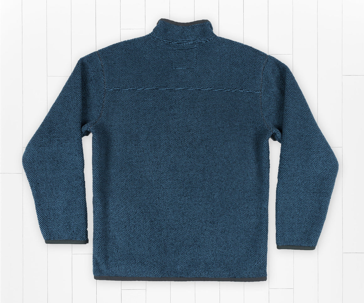 Navy | Highland Alpaca Pullover | Fleece | Back