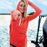 Coral | Madison Hoodie Pullover | Front