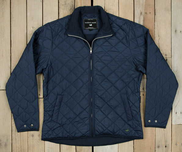 Navy Quilt | Marshall Quilted Jacket | Front