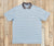 French Blue and Midnight Gray Stripe | Bermuda Performance Polo | Murray