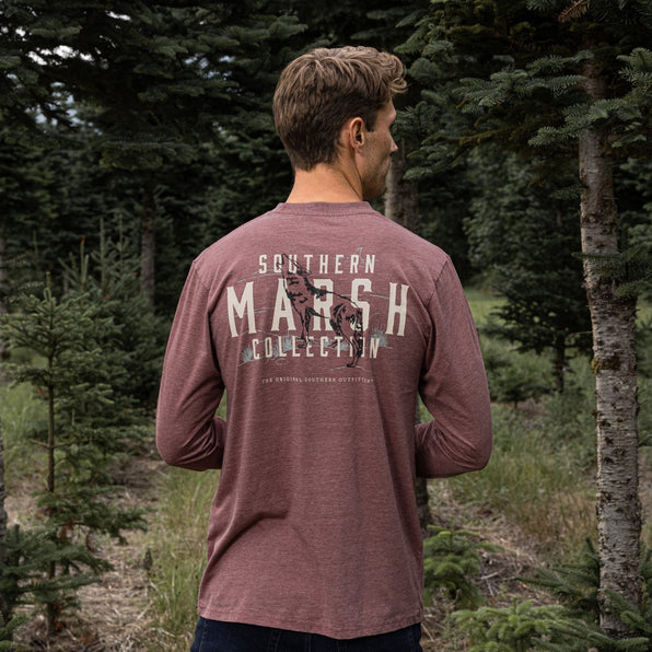 Crimson | SEAWASH™ Tee | Etched Howl | Long Sleeve | Lifestyle