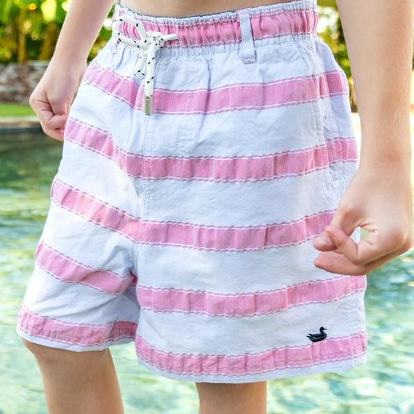 Light Blue Cruiser Stripe | Youth Dockside Swim Trunk | Cruiser Stripe
